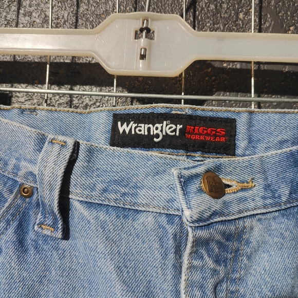 Vintage WRANGLER Jeans Riggs Workwear Men’s Size 36x36 Blue Denim Straight - Picture 2 of 7